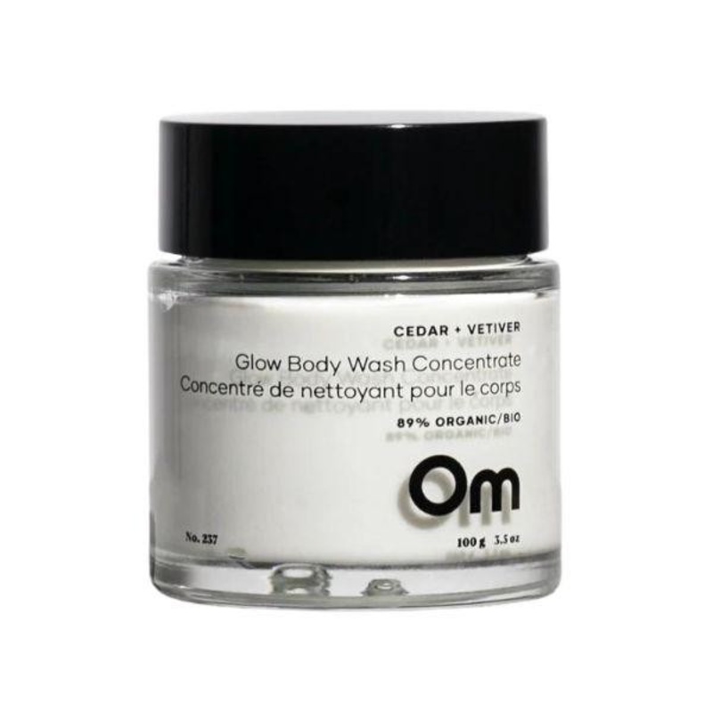 Om Organics -- Cedar + Vetiver Glow Body Wash Concentrate 3.5oz