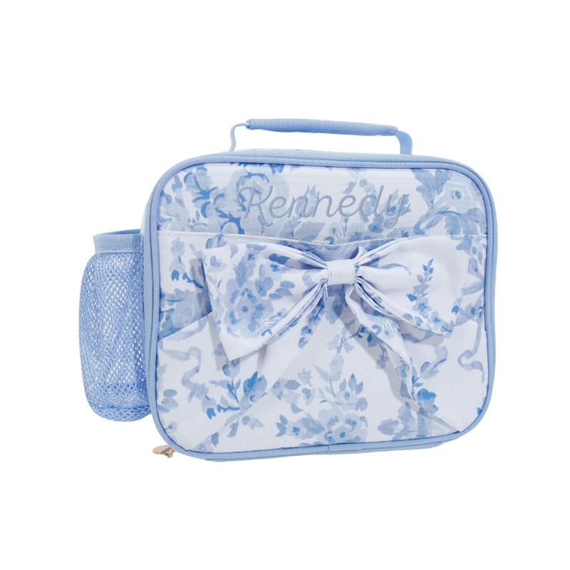 Mackenzie LoveShackFancy Damask Floral Cold Pack Lunch Box Blue