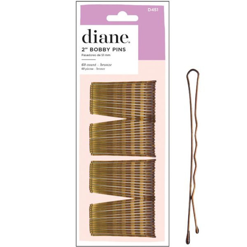Diane -- Bob pins bronze 2" - 60/pack