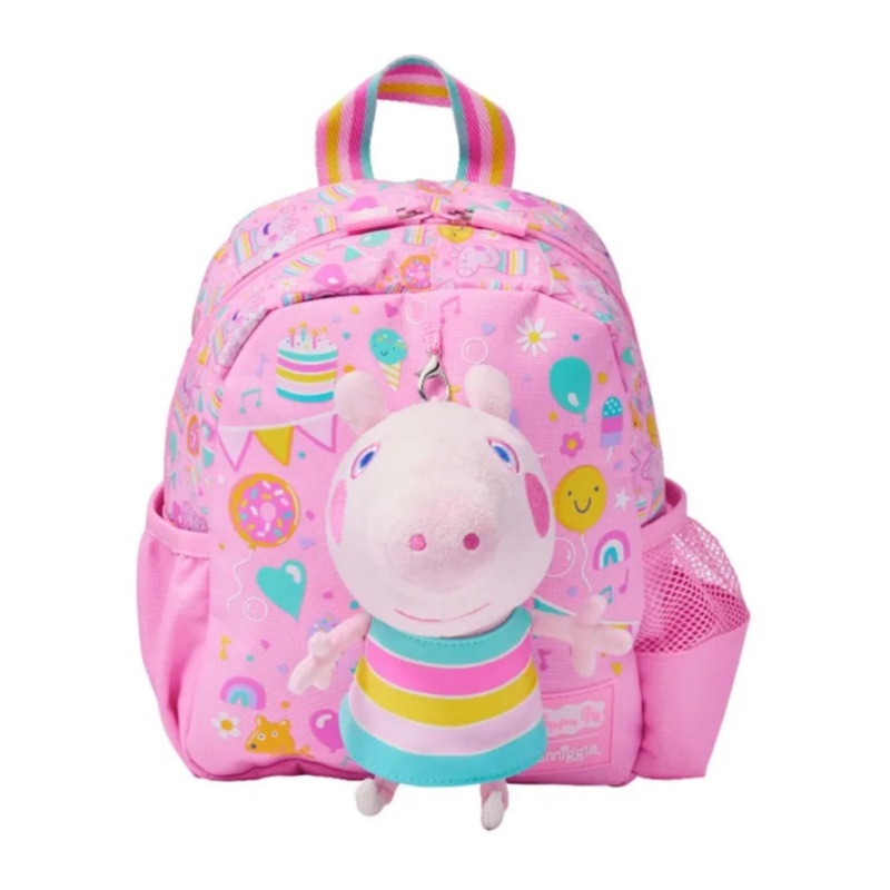 Smiggle Peppa Pig Teeny Tiny Backpack with Detachable Plush Toy