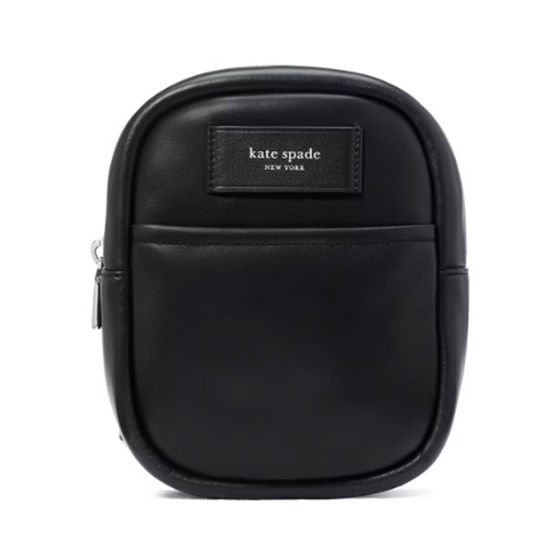 Label Small Convertible Crossbody Black