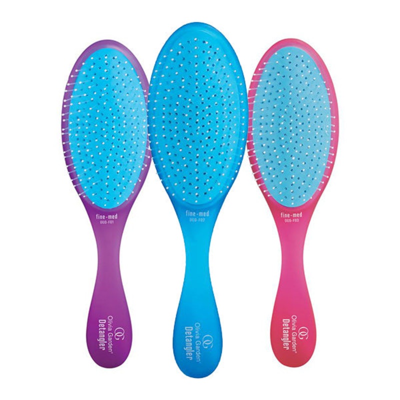 Olivia Garden Detangler Coloured Trio (Fine to Medium Hair)