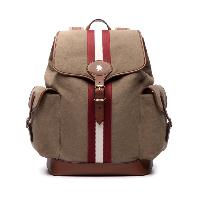Beckett Backpack Khaki Cotton Canvas