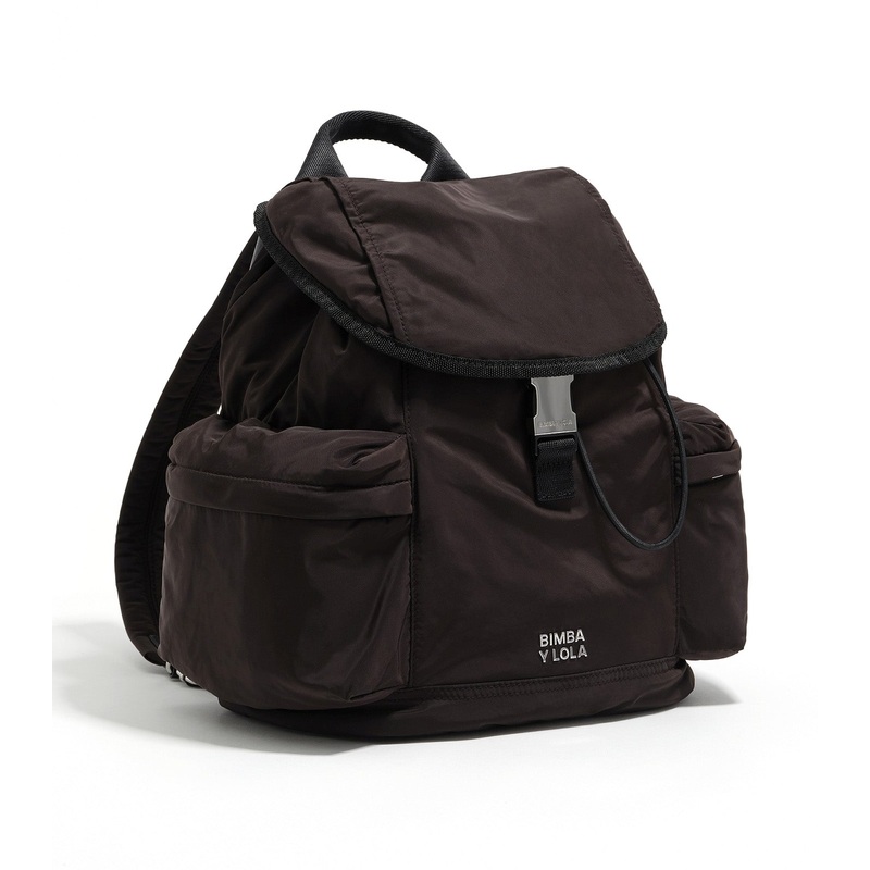 Large Nylon Backpack Charcoal