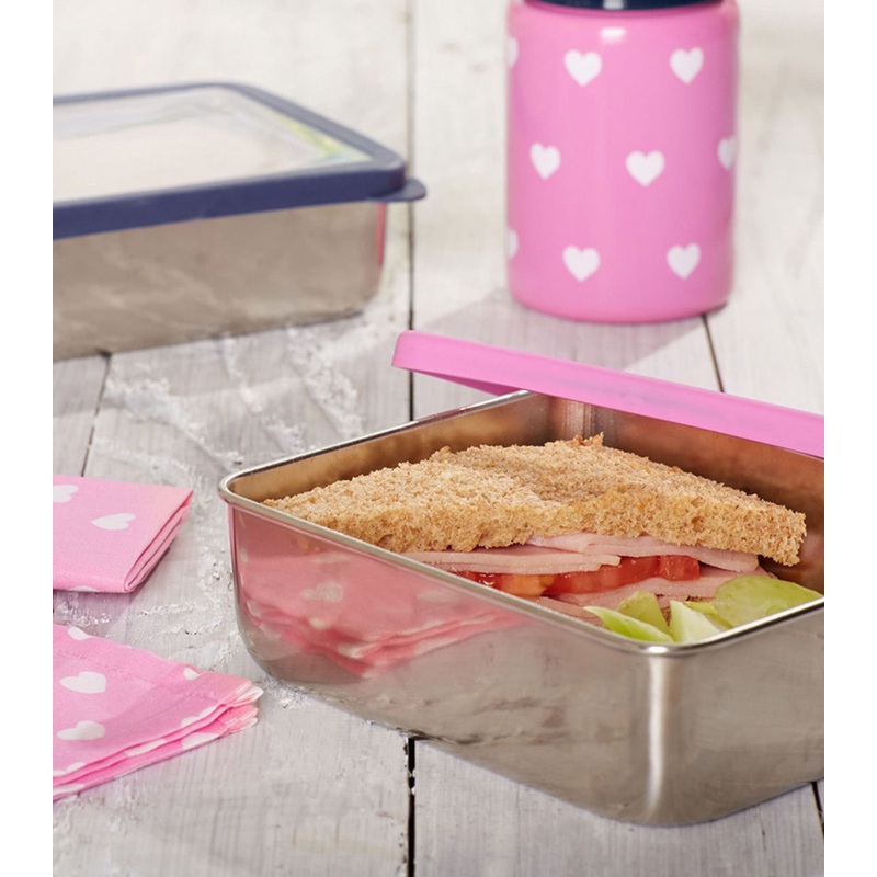 Spencer Stainless Sandwich Food Container Light Pink