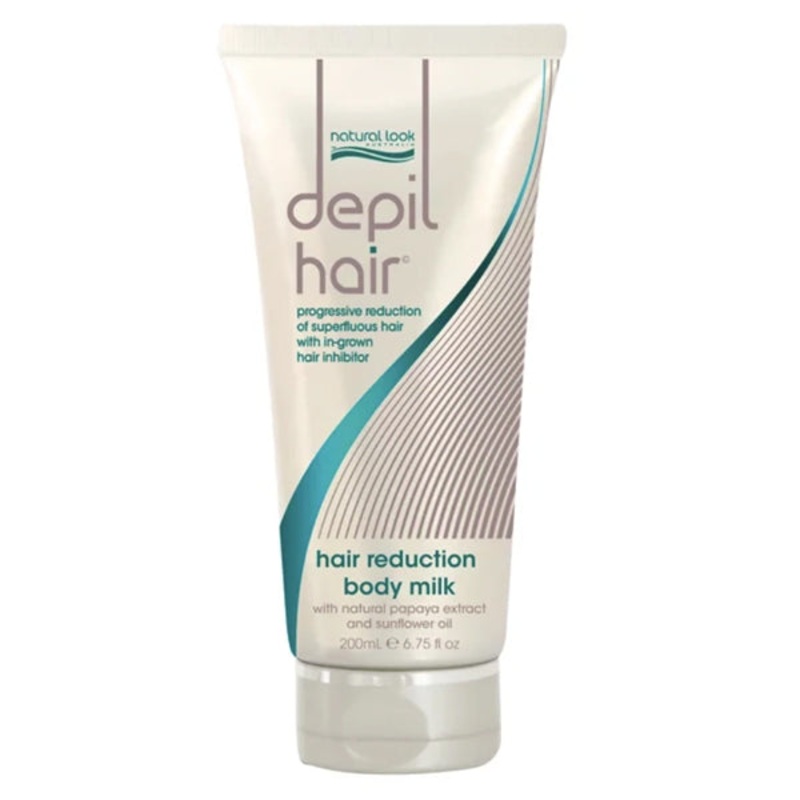 Natural Look Depil Hair Reduction Intensive Body Milk 200ml
