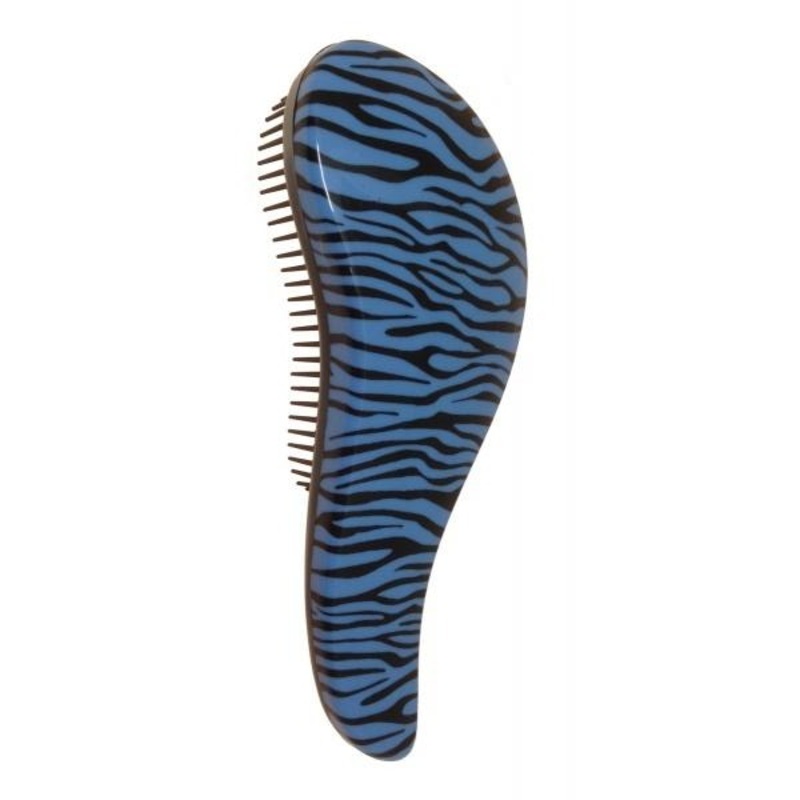 Santorini Detangler Brush Blue Zebra