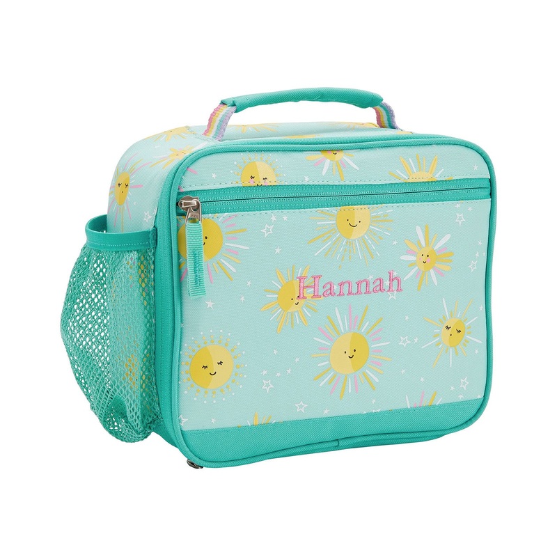 Mackenzie Aqua Sunshine Glow-In-The-Dark Lunch Boxes