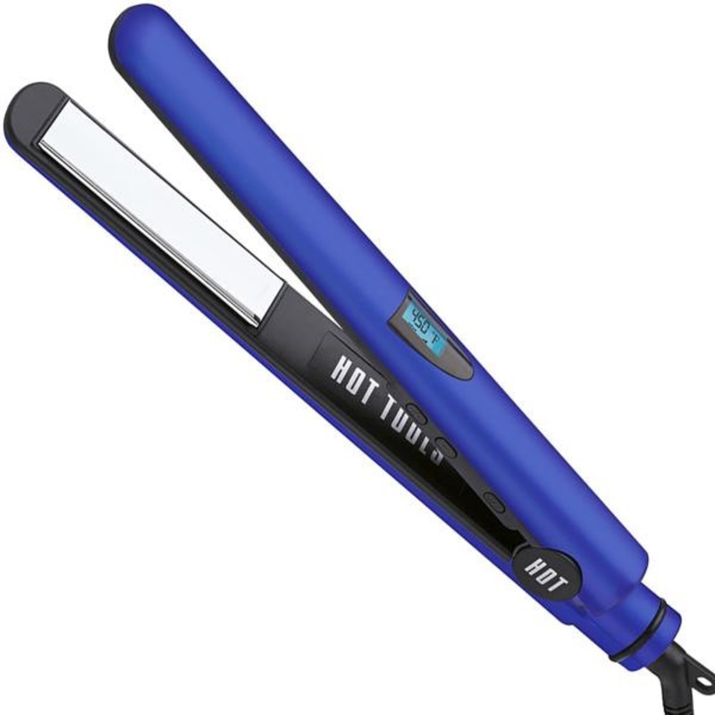 Hot Tools -- Flat Iron Digital Titanium 1" - Blue