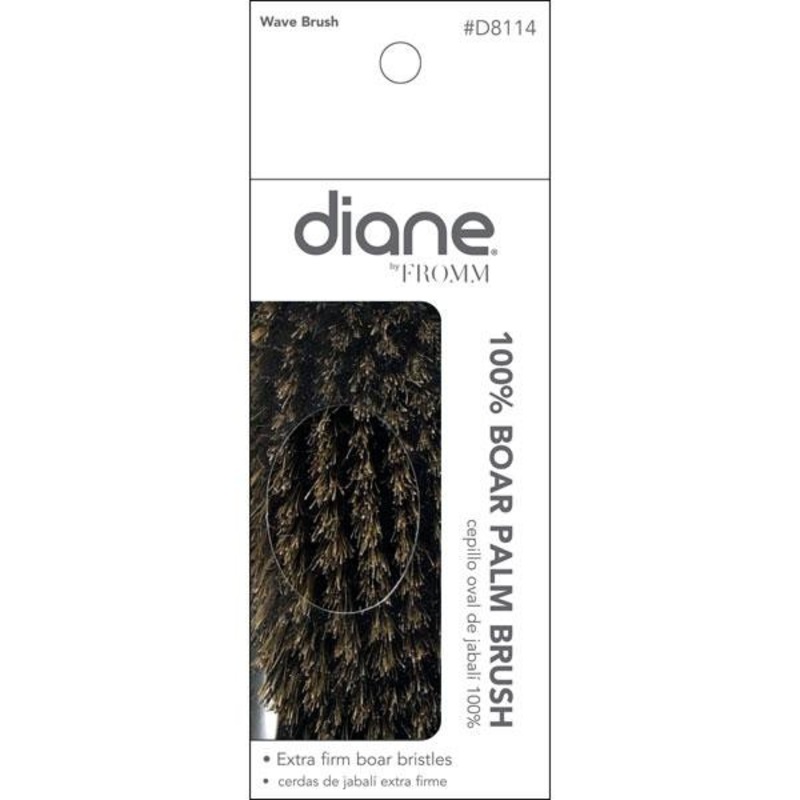 Diane -- 100% Medium boar palm brush 9 row 5"