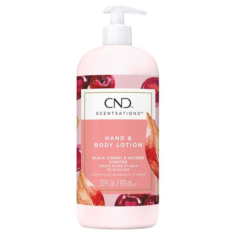 CND -- Hand and Body Lotion - Black Cherry & Nutmeg 33oz