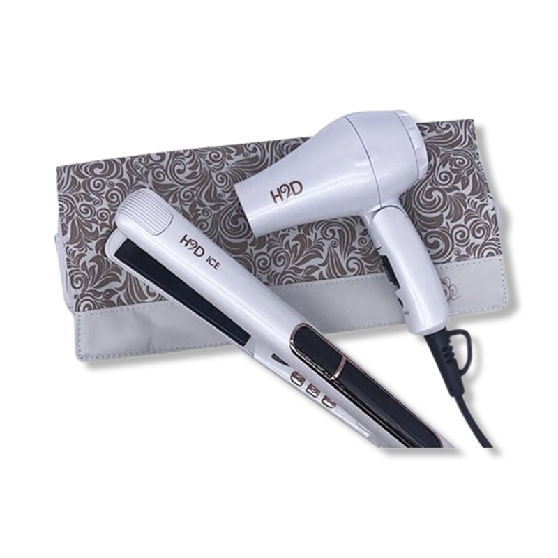 H2D Linear II Ice Hair Straightener and Travel Dry Set