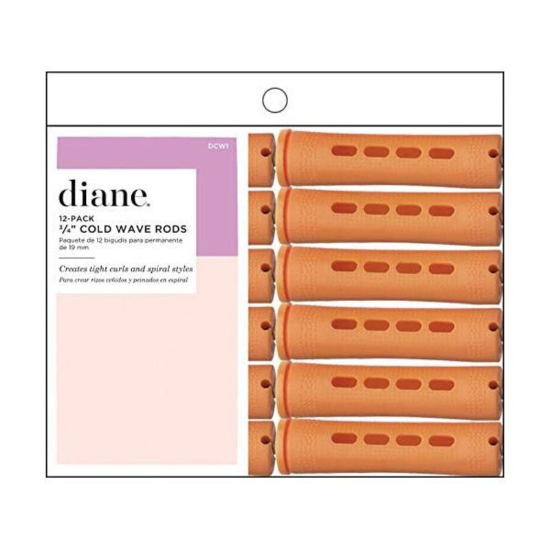 Diane -- Cold wave rods Tangerine 3/4" 12/pack