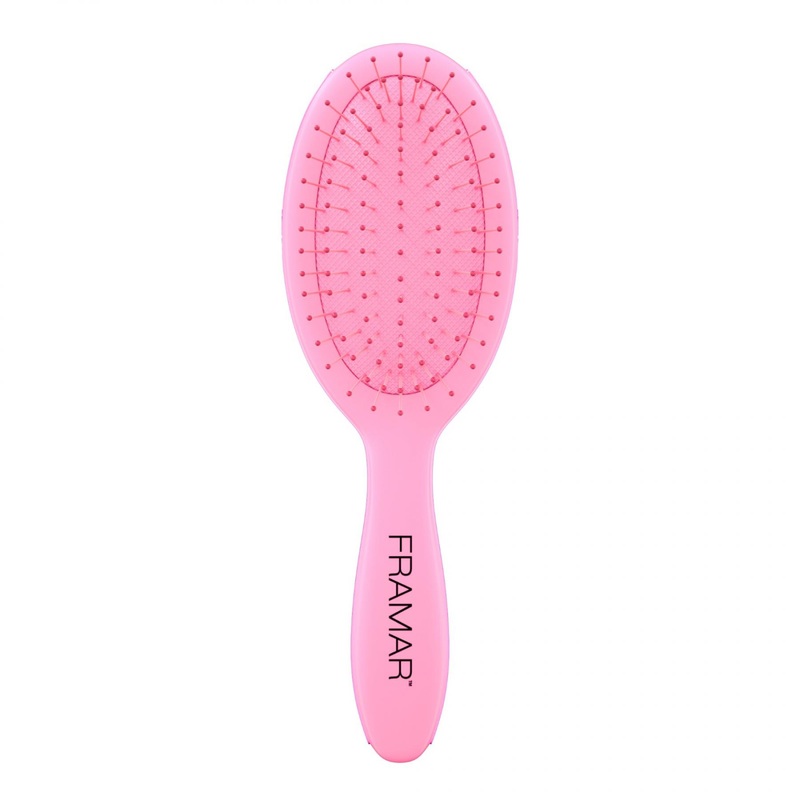 Framar -- Pink - Mini - Detangle Brush