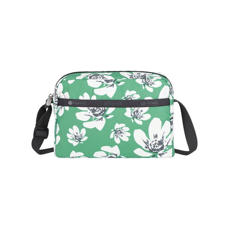 Daniella Crossbody Tropical Garden Green
