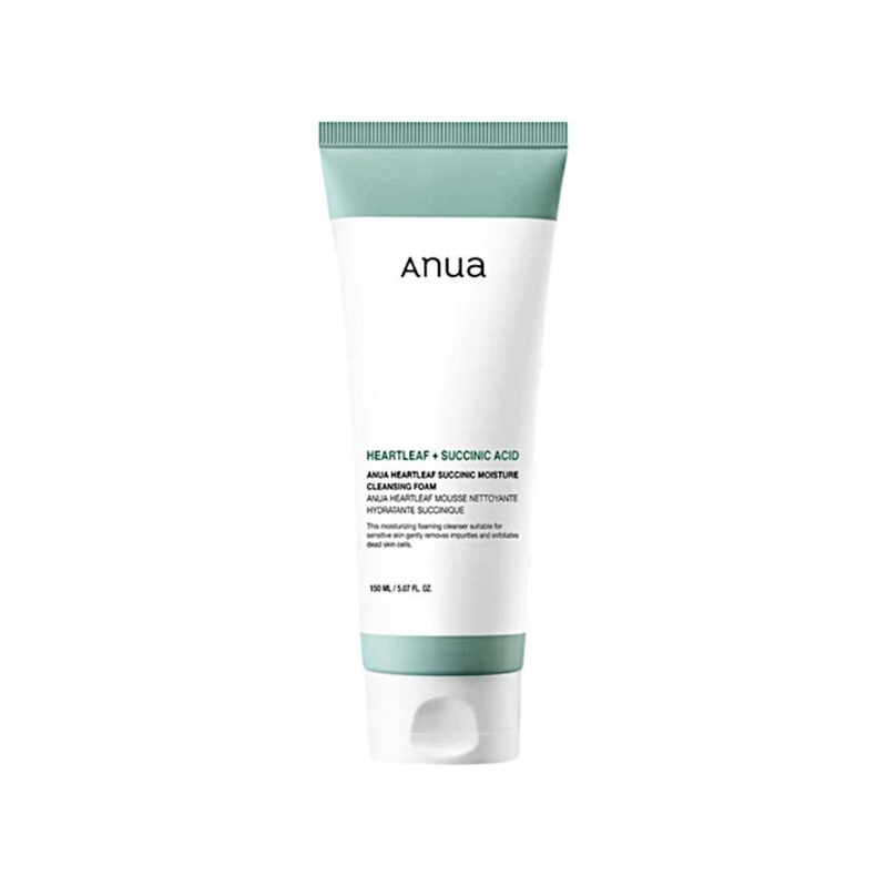 Anua -- Heartleaf - Succinic Moisture Cleansing Foam 5.07oz