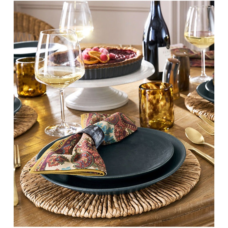 Larkin Dinner Plate Set - Blue