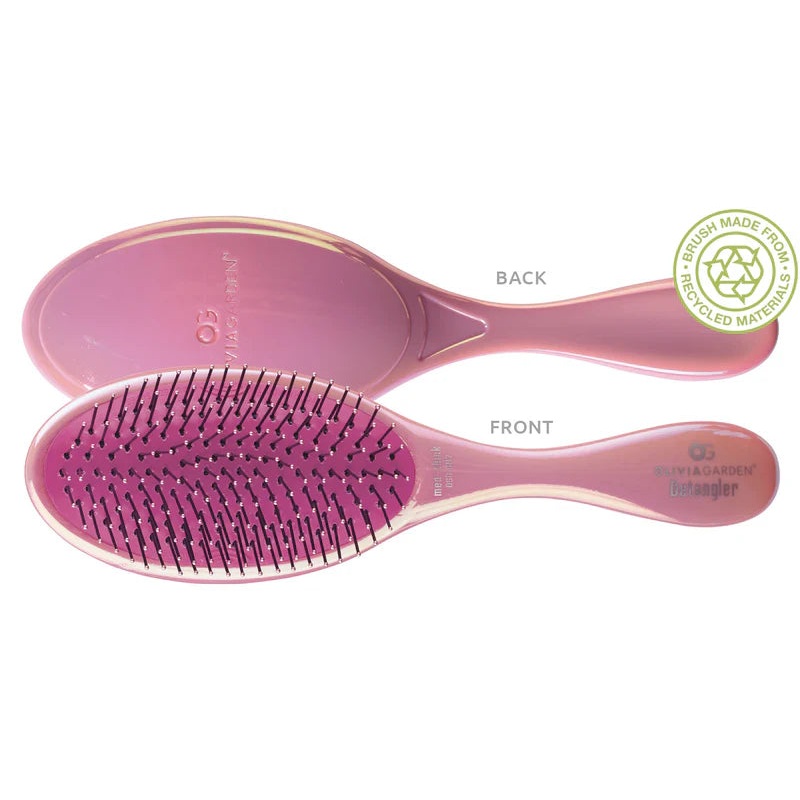 Olivia Garden Opal Detangler Medium-Thick Hair Pink