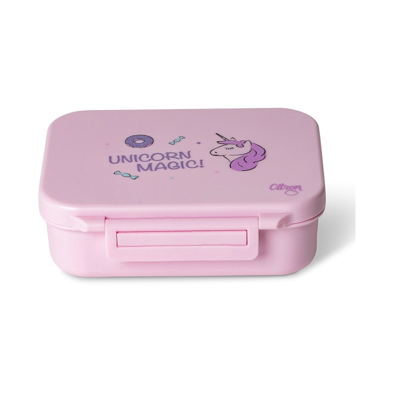 Absolut Tritan Snackbox With 3 Compartments Stormy Unicorn