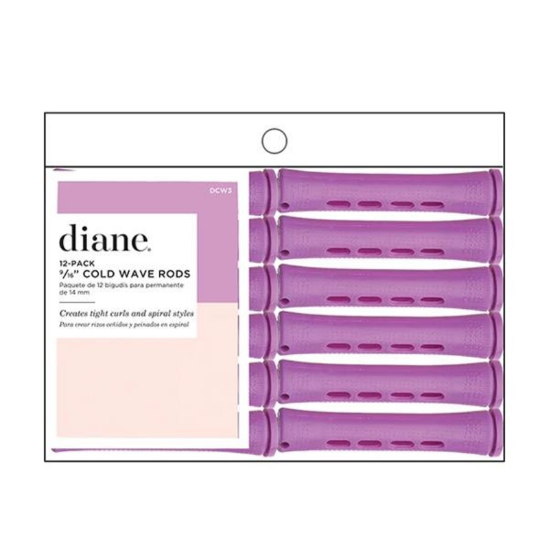 Diane -- Cold wave rods Orchid 9/16" 12/pack