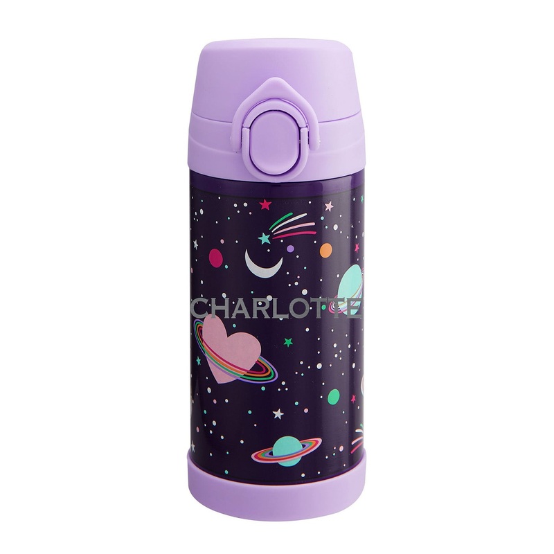 Mackenzie Rainbow Heart Galaxy Glow-in-the-Dark Water Bottles