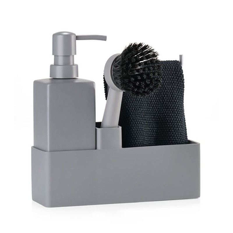 Zone Dishwashing Set 4 parts with Gray Cloth