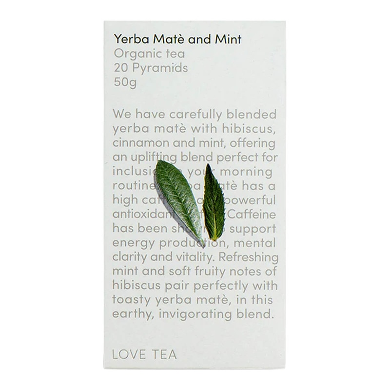 Yerba Mat & Mint Pyramid Tea Bags