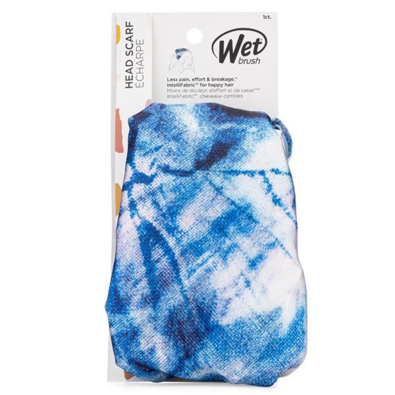 The Wet Brush -- Head Scarf - Blue Tie Dye