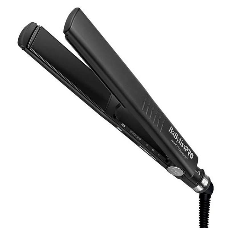 Babyliss Pro -- Dual Ionic Flat Iron 1- 1/4 " - Matte Black