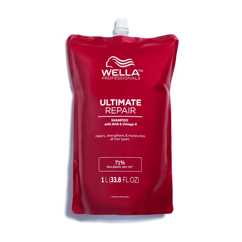 Wella Ultimate Repair Shampoo Step 1 1 Litre Pouch