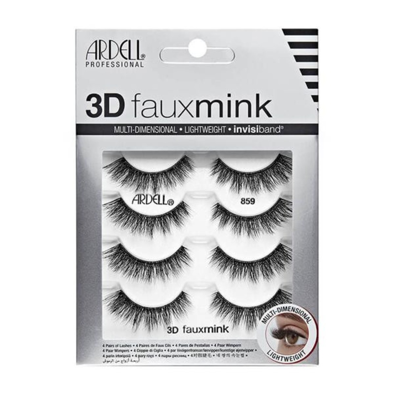 Ardell - Lashes -- 3D Faux Mink - 859 - 4/Pack