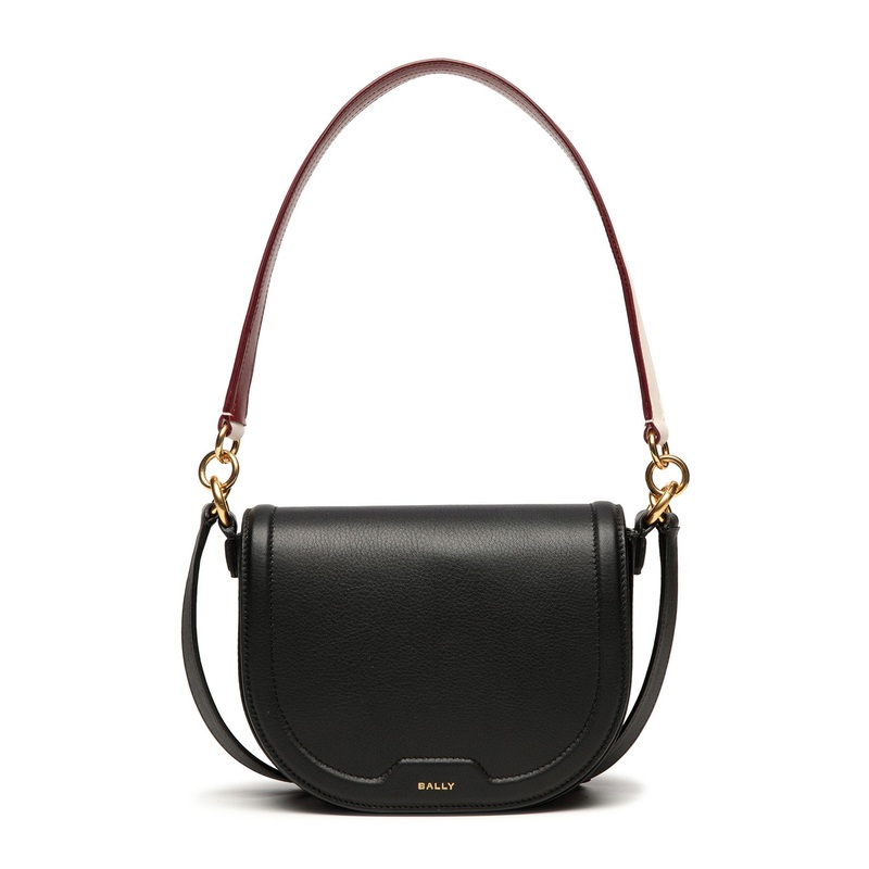 Code Flap Crossbody Bag Black