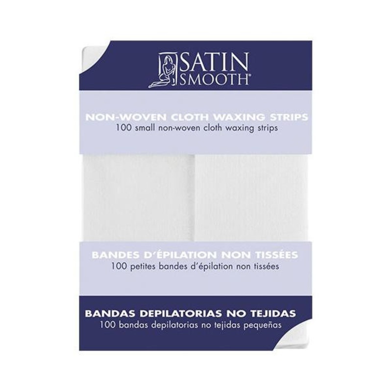 Satin Smooth -- Non-woven cloth waxing strips 100/pack - Smalls