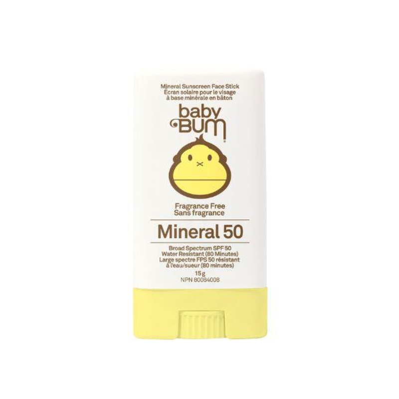 Sun Bum -- Baby Bum - SPF50 Mineral Sunscreen Face Stick 0.45oz