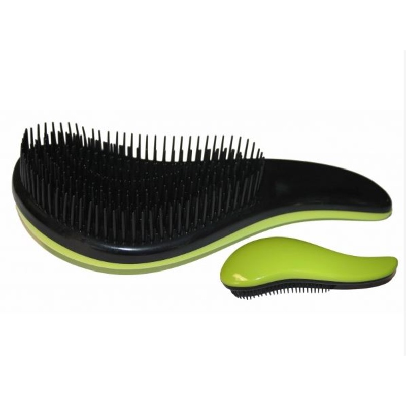 Santorini Detangler Brush Neon Green