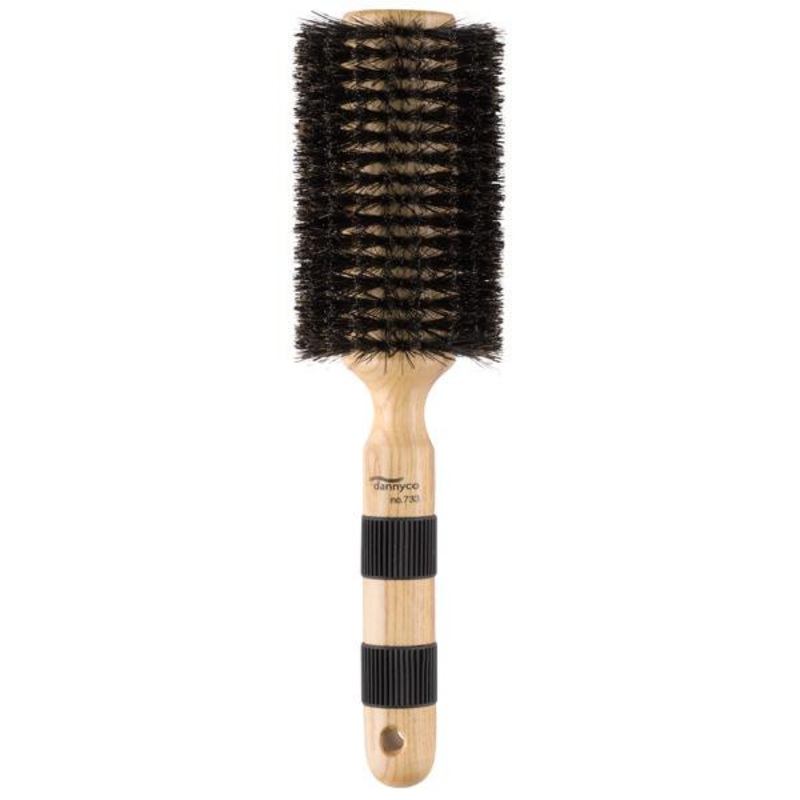 Dannyco -- Circular brush with 100% pre-softened natural boar bristles - Extra large