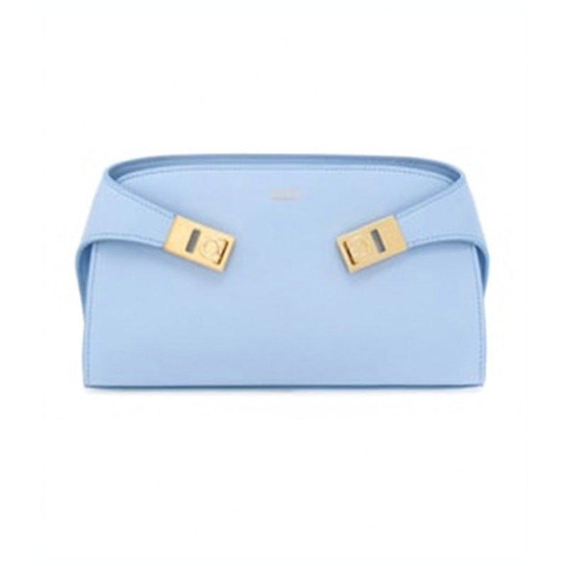 Hug Crossbody Bag Calfskin Sky Blue