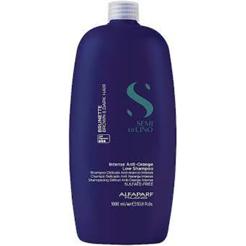 Alfaparf Milano Semi Di Lino Brunette Intense Anti-Orange Low Shampoo 1 Litre