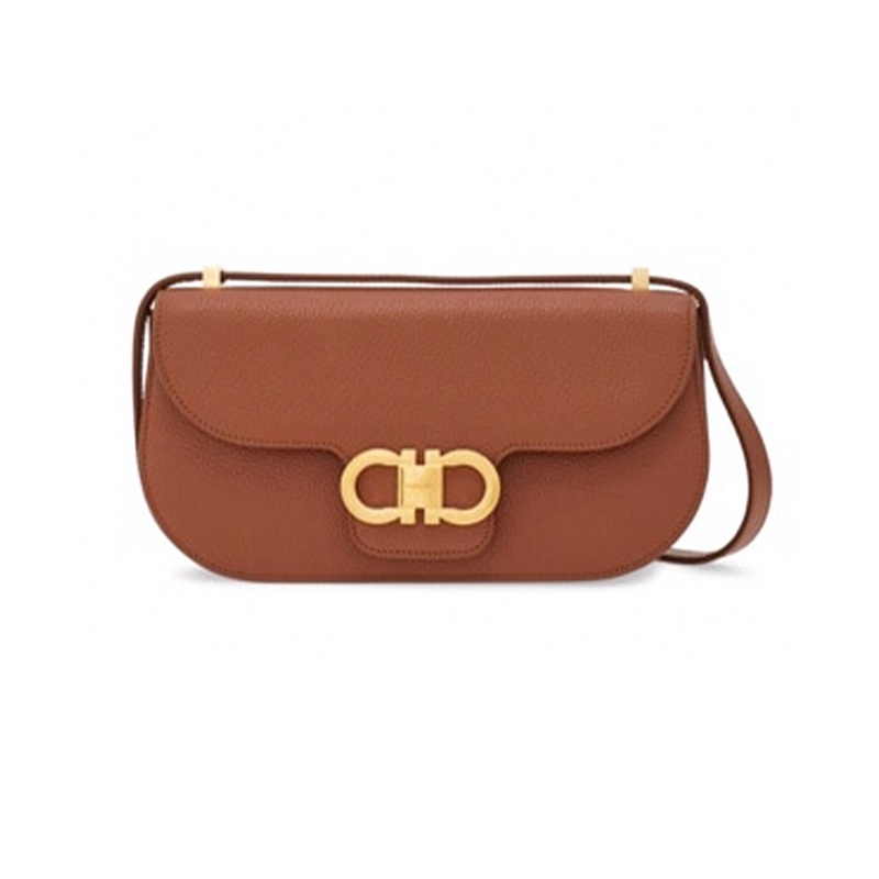 Gancini Mini Crossbody Bag Hammered Calfskin