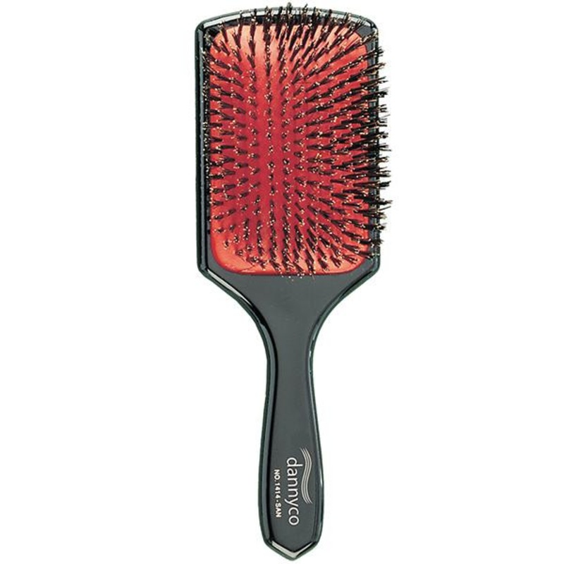 Dannyco -- Grande brosse  coussinet rectangulaire  poils de sanglier