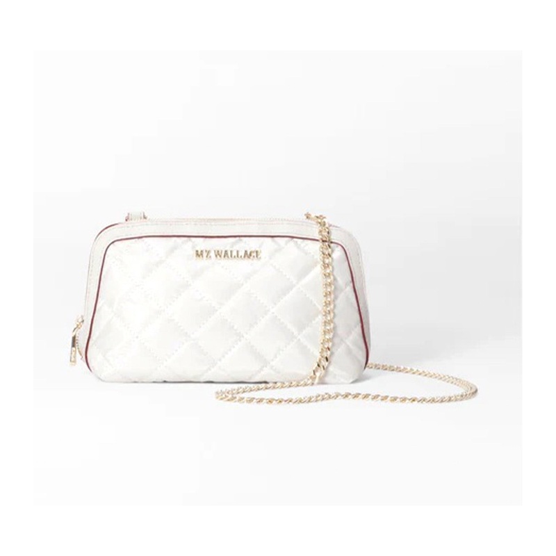 Small Emily Crossbody Pearl Metallic