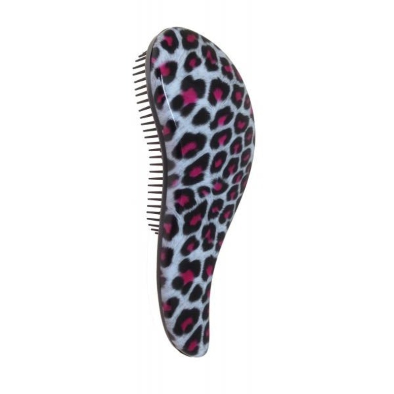 Santorini Detangler Brush Pink Leopard