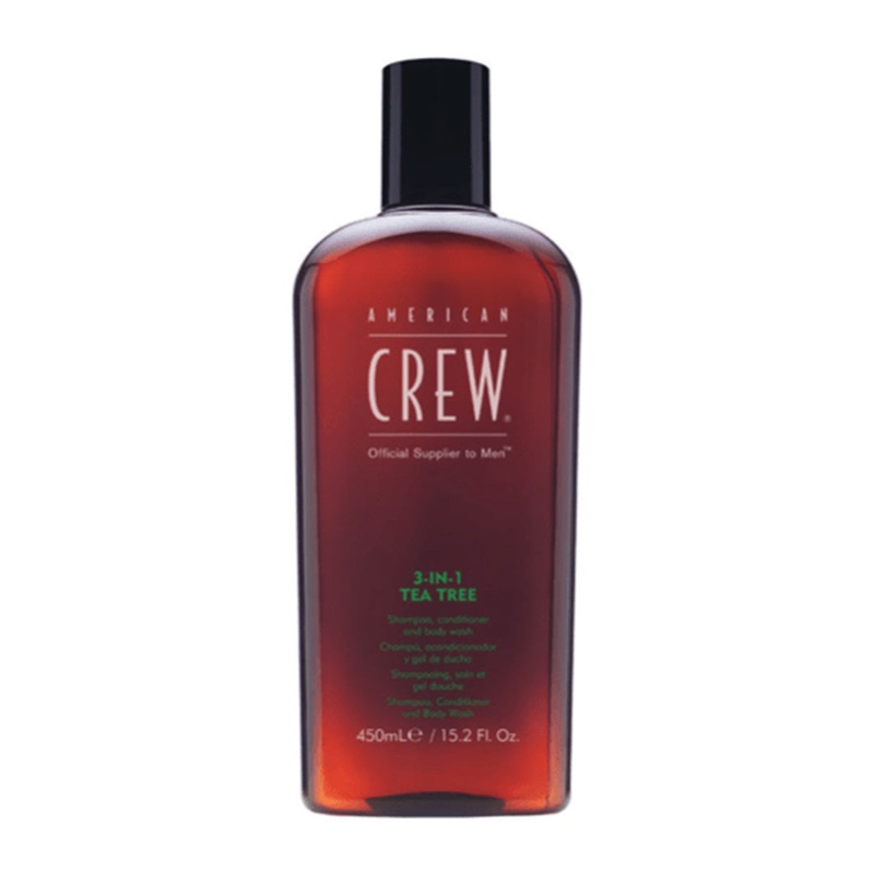 American Crew 3-in-1 Tea Tree Shampoo Conditioner Body Wash 450ml
