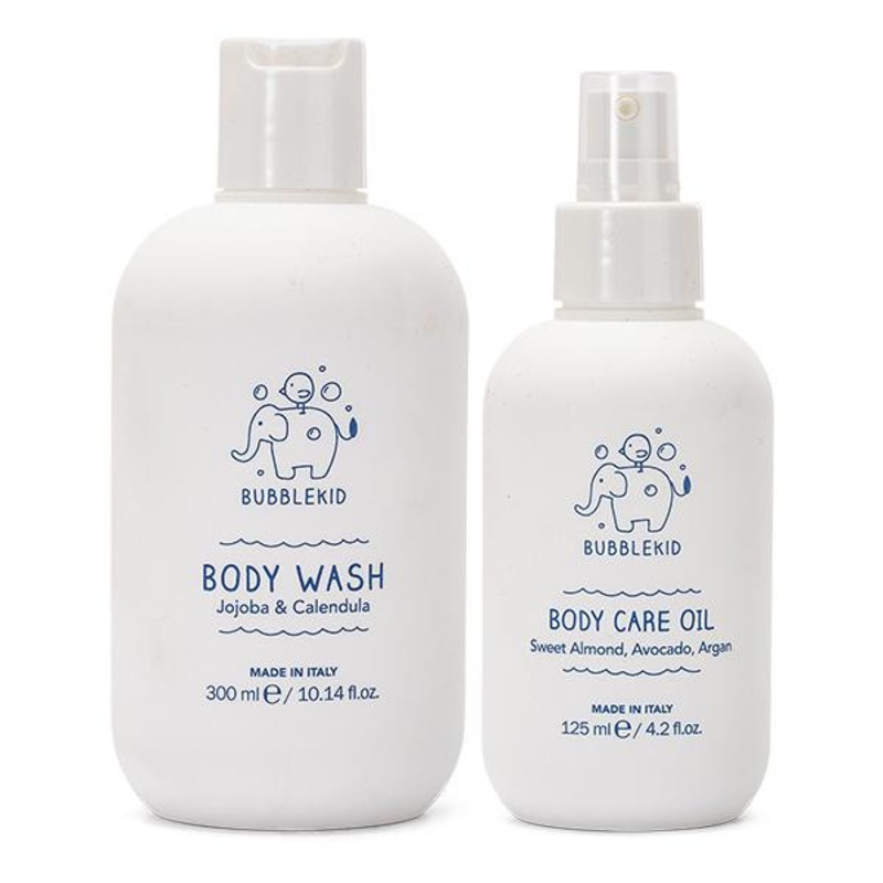 BubbleKid -- Duo - Body Wash & Body Care Oil