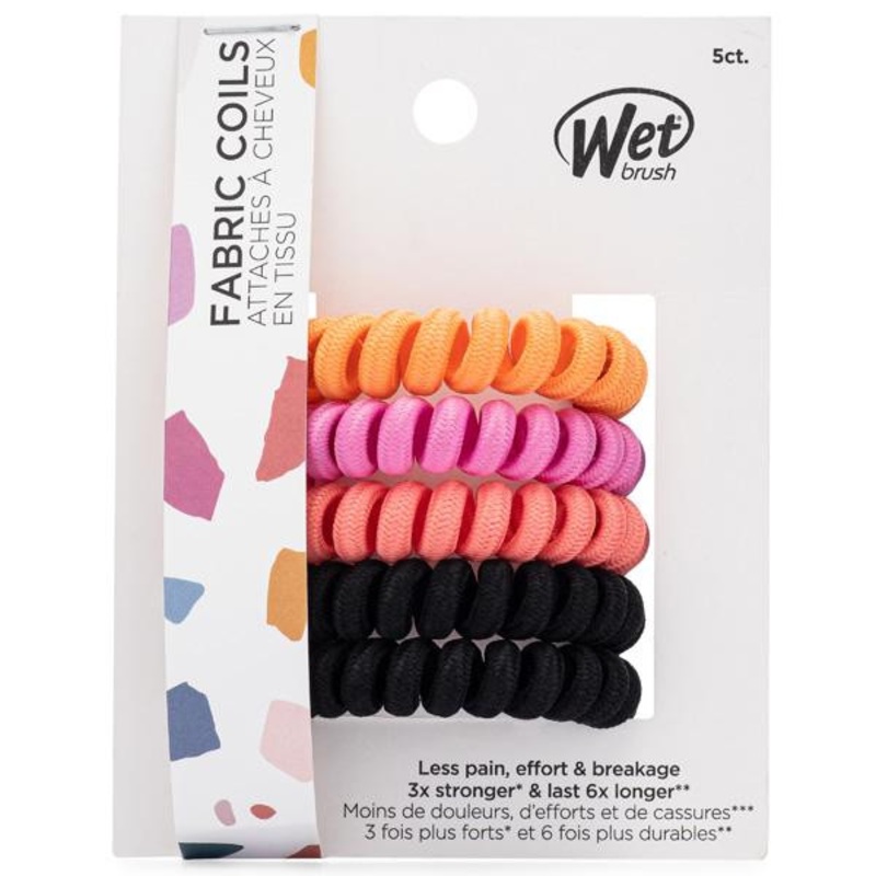 The Wet Brush -- Fabric Coils 5CT - Pink