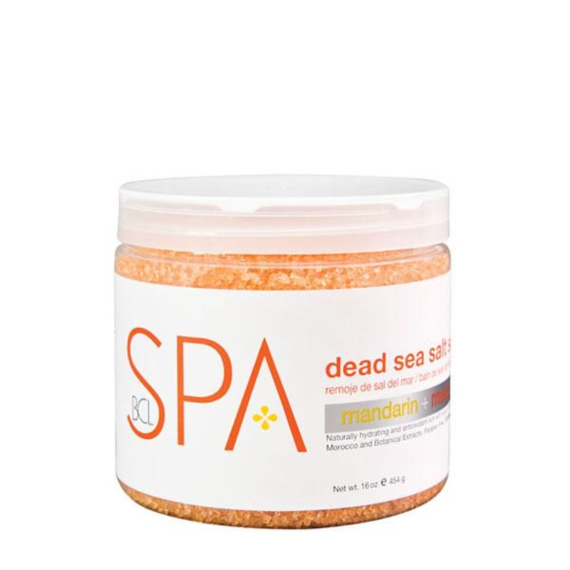 BCL -- Dead sea salt soak Mandarin + mango 16oz