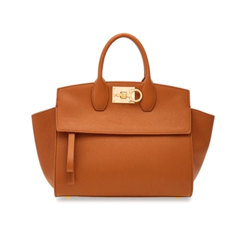 Ferragamo Studio Soft Bag (S) Cognac
