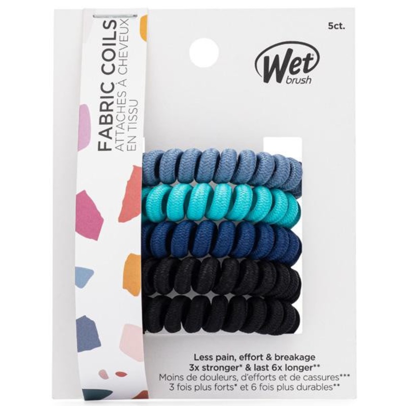 The Wet Brush -- Fabric Coils 5Ct - Blue