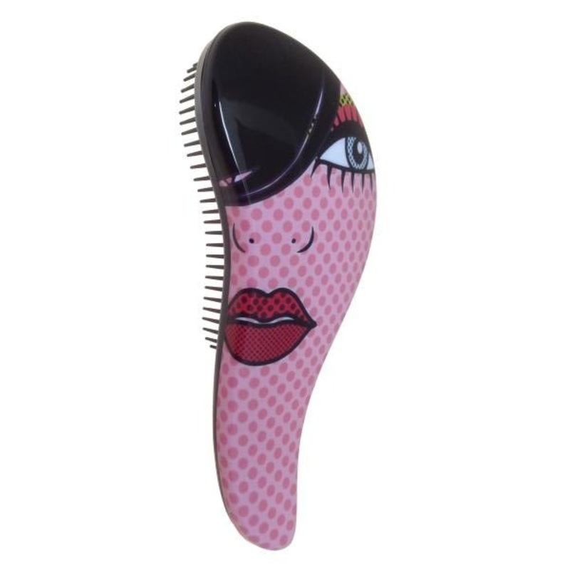 Santorini Detangler Brush Red Lip Print