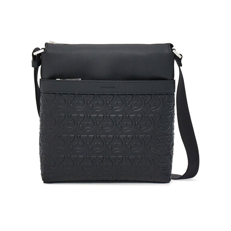 Gancini Crossbody Bag Black